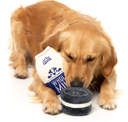 Show full view: FuzzYard Milk & Cookie Squeaky Plush Dog Toy, 2 count slide 4 of 7