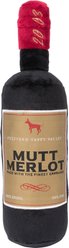 FuzzYard Mutt Merlot Squeaky Plush Dog Toy