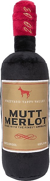Show full view: FuzzYard Mutt Merlot Squeaky Plush Dog Toy slide 1 of 5