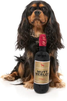 Show full view: FuzzYard Mutt Merlot Squeaky Plush Dog Toy slide 4 of 6