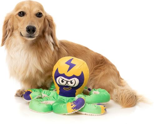 Show full view: FuzzYard Octo The Outrageous Squeaky Plush Dog Toy slide 2 of 5
