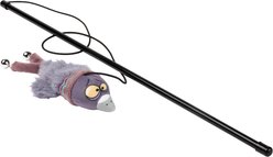FuzzYard Peace Out Pigeon Teaser Wand Cat Toy with Catnip