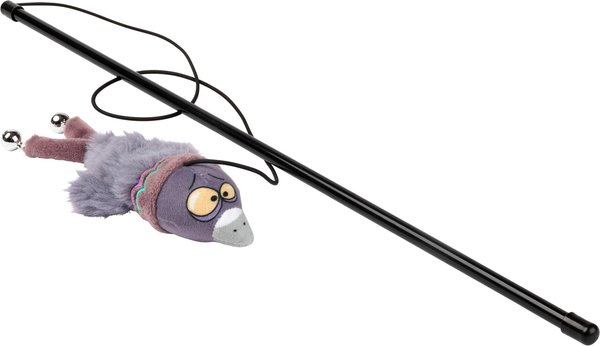 Show full view: FuzzYard Peace Out Pigeon Teaser Wand Cat Toy with Catnip slide 1 of 5