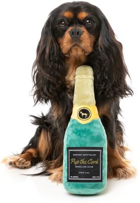 Show full view: FuzzYard Pup The Cork Sparkling Wine Squeaky Plush Dog Toy slide 2 of 6