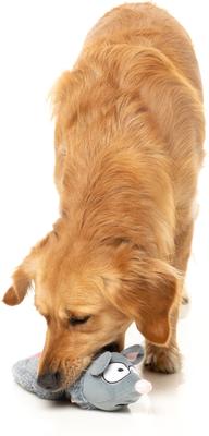 Show full view: FuzzYard Rack Off Rat Squeaky Stuffing-Free Plush Dog Toy slide 3 of 9