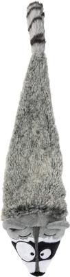 Show full view: FuzzYard Run Along Raccoon Squeaky Stuffing-Free Plush Dog Toy slide 2 of 9