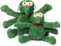 FuzzYard Scratchy Flea Squeaky Plush Dog Toy, Green, Small slide 2 of 4