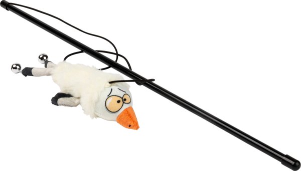 Show full view: FuzzYard See-Ya Seagull Teaser Wand Cat Toy with Catnip slide 1 of 4