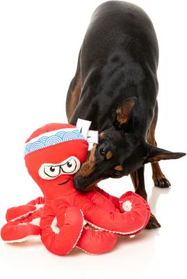 Show full view: FuzzYard Takoyaki Squeaky Plush Dog Toy slide 2 of 6