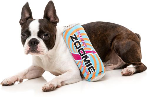 Show full view: FuzzYard Zoomie Energy Drink Squeaky Plush Dog Toy slide 4 of 6