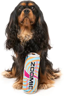 Show full view: FuzzYard Zoomie Energy Drink Squeaky Plush Dog Toy slide 3 of 6