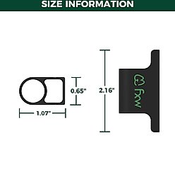 FXW 8-Panel Playpen Fence-to-Wall Anchors, Black slide 2 of 8