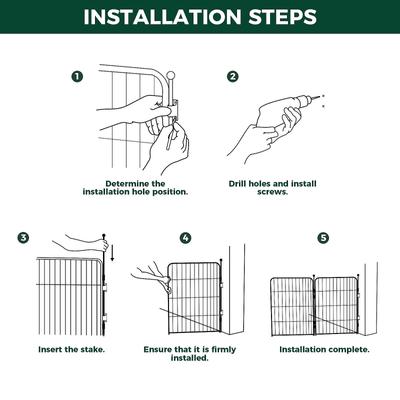 Show full view: FXW 8-Panel Playpen Fence-to-Wall Anchors, Black slide 8 of 9