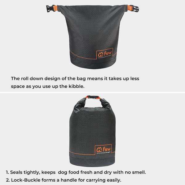 Leash Boss Dog Food Travel Bag, Grey