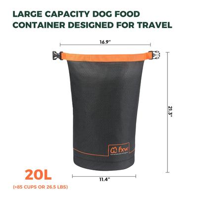 Show full view: FXW Dog Food Travel Bag, Grey, 85-cup slide 3 of 8