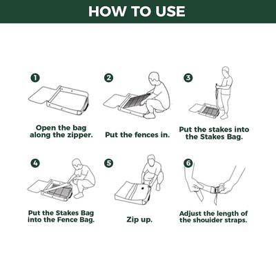 Show full view: FXW FXW 8-Panel Dog Playpen Storage Bag, Black, 40-in slide 6 of 7