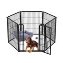 FXW Homeplus Indoor Dog Playpen, Black, 32-in, 6-panel
