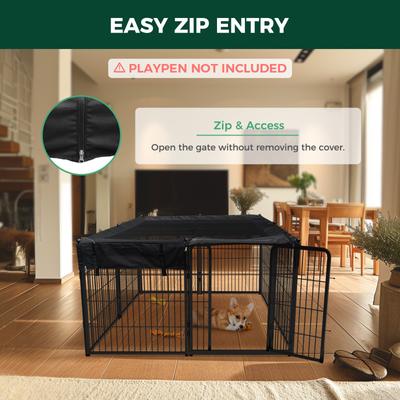 Show full view: FXW Mesh Top Cover for FXW 32 to 40-in Height Dog Playpens, Black slide 5 of 8