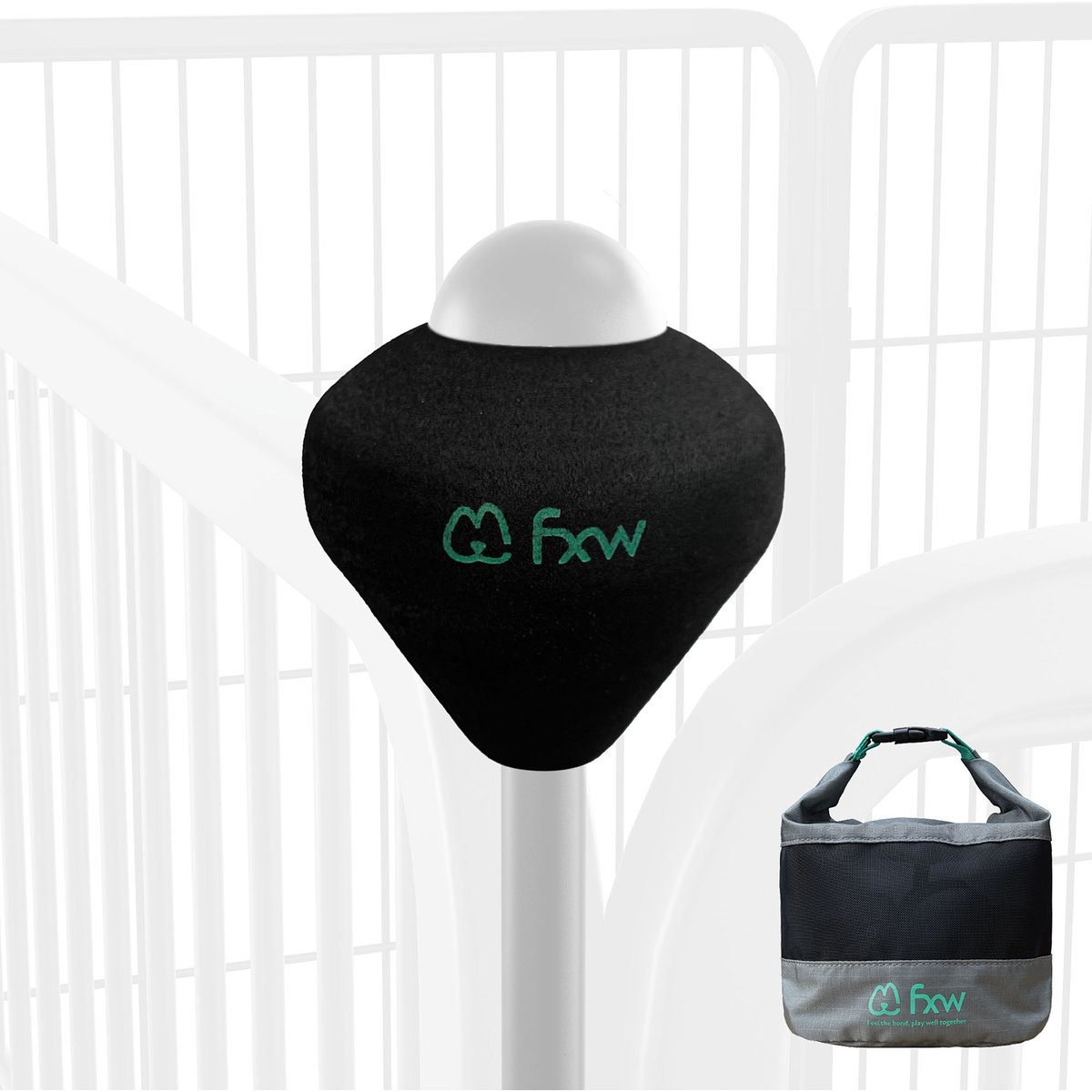 FXW RV Protector Ball for FXW Dog Playpens, Black, 12 count