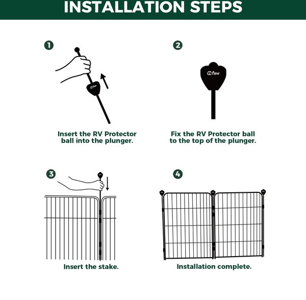 Show full view: FXW RV Protector Ball for FXW Dog Playpens, Black, 6 count slide 7 of 9