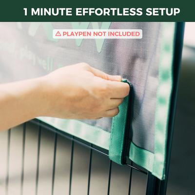 Show full view: FXW Speicalized Sun Shade for FXW Dog Playpens, Grey, 24-in slide 6 of 8