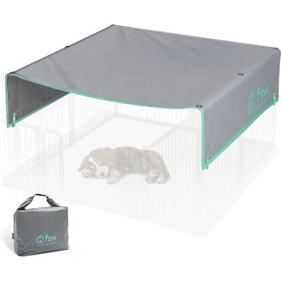 FXW FXW Speicalized Sun Shade for FXW Dog Playpens, Grey, 32 to 40-in