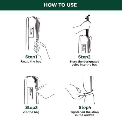 Show full view: FXW Waterproof Stake Bag, Black, 40-in slide 4 of 7