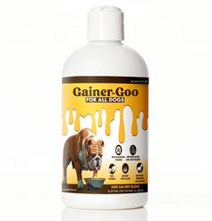 Gainer-Goo Weight Gainer Salmon Flavoured Liquid High Calorie Supplement for Dogs, 16-fl oz bottle