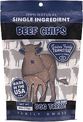 Gaines Family Farmstead Beef Chips Dog Treats, 6-oz bag slide 2 of 4