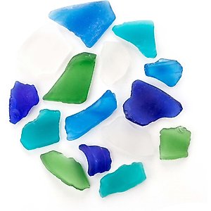 Galapagos Aquarium Sea Glass, 4-lb bag, Atlantic Mix