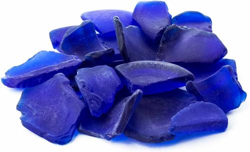 Show full view: Galapagos Aquarium Sea Glass, 4-lb bag, Deep Sea Blue slide 2 of 5