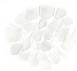 Galapagos Aquarium Sea Glass, 4-lb bag, Frosted White