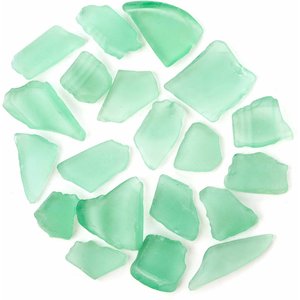 Galapagos Aquarium Sea Glass, 4-lb bag, Sage Green