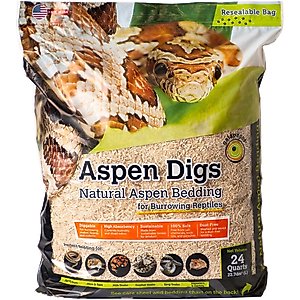GALAPAGOS Aspen Digs Natural Aspen Reptile Bedding, 24-qt bag