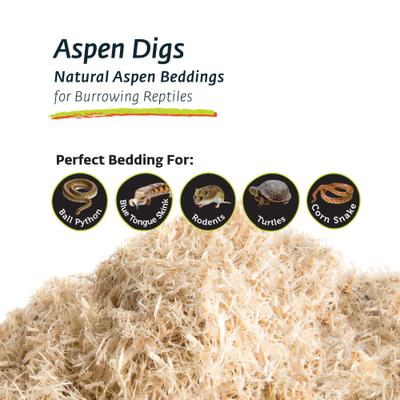 Show full view: Galapagos Aspen Digs Natural Aspen Reptile Terrarium Bedding, 8-qt bag slide 5 of 7
