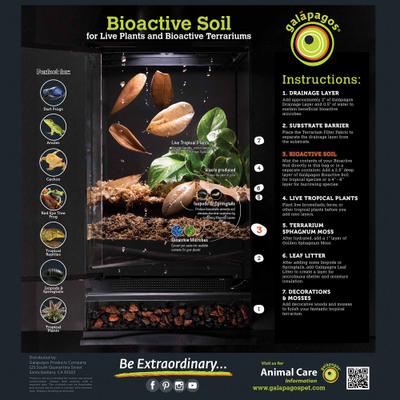 Show full view: Galapagos Bioactive Soil Tropical Soil Substrate Reptile Bedding, 24-qt bag slide 4 of 7