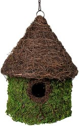 Galapagos Bungalow Woven Birdhouse, Fresh Green