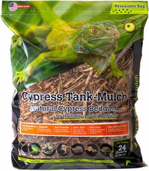 Galapagos Cypress Tank-Mulch Natural Cypress Reptile Bedding, 24-qt bag