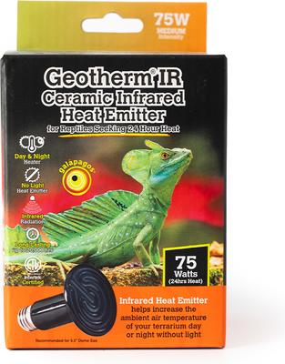 Show full view: Galapagos Geotherm Ceramic Reptile Heat Emitter, Black, 75-watt slide 2 of 5