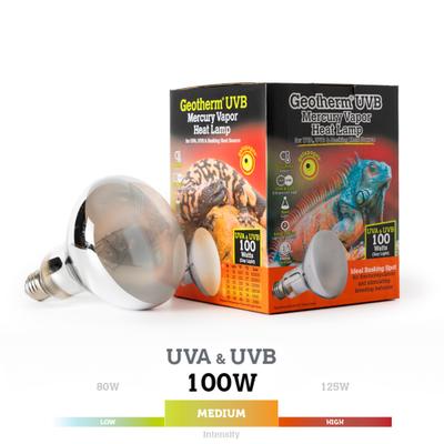 Show full view: Galapagos Geotherm Heat & UVB Mercury Vapor Reptile Bulb, 100-watt slide 1 of 5