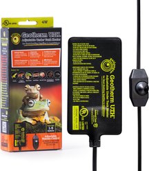 Galapagos Geotherm Under Reptile Tank Heater, Black, 4x7-in