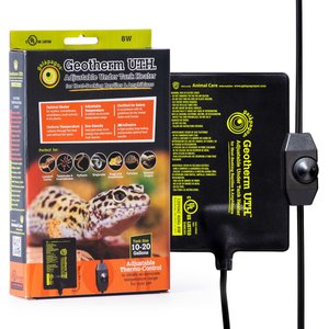 Galapagos Geotherm Under Reptile Tank Heater, Black, 6x8-in