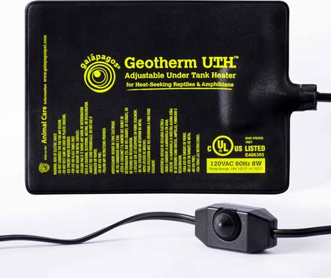 Show full view: Galapagos Geotherm Under Reptile Tank Heater, Black, 6x8-in slide 2 of 6