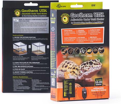 Show full view: Galapagos Geotherm Under Reptile Tank Heater, Black, 6x8-in slide 5 of 6