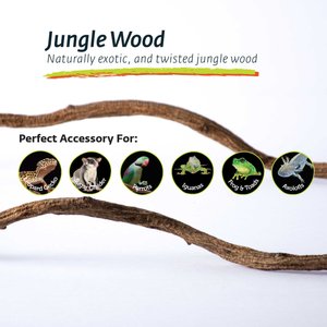 Galapagos Jungle Wood Terrarium Accessory, Natural, 24-in
