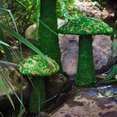 Show full view: Galapagos Moss Mushroom Reptile & Amphibian Terrarium Accessory, Fresh Green, Medium slide 3 of 5