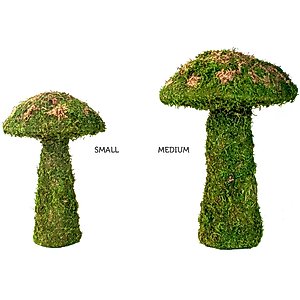 Galapagos Moss Mushroom Reptile & Amphibian Terrarium Accessory, Fresh Green, Small