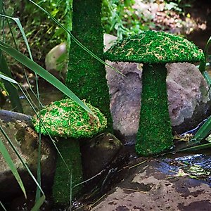 Galapagos Moss Mushroom Reptile & Amphibian Terrarium Accessory, Fresh Green, Small