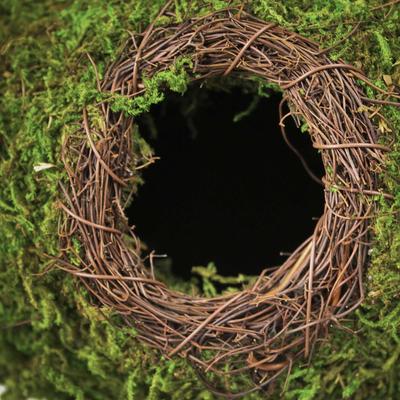 Show full view: Galapagos Raindrop Woven Birdhouse, Fresh Green slide 3 of 8