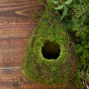Galapagos Raindrop Woven Birdhouse, Fresh Green